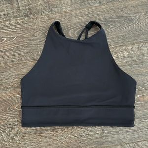 Lululemon athletica | High Neck Long Line Energy Bra | Size 8 | Black